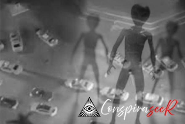 Miami mall aliens and police cars